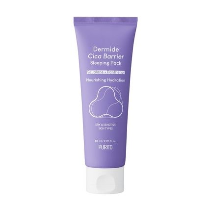 Dermide Cica Barrier Sleeping Pack Night Regenerating Cream With Centella Asiatica Extract 80Ml