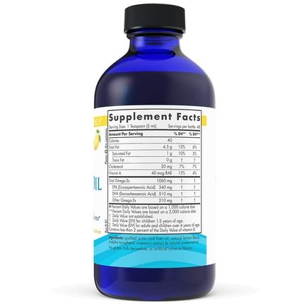 Nordic Naturals Arctic Cod Liver Oil Lemon 8Oz Bottle - Image 3