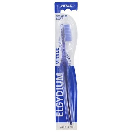 Elgydium Vitale Soft Toothbrush With Long Rounded Design
