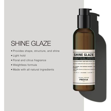 Previa Finish Organic Hydrolized Verbascum Thapsus Flower Luminous Shine Glaze 200Ml