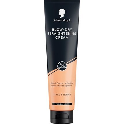Schwarzkopf Blow-Dry Straightening Cream 150Ml - Style & Care For Straighter Hair