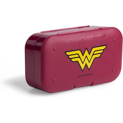 Smartshake Wonder Woman Pill Box Organizer - Portable Size, Bpa Free - Pack Of 2