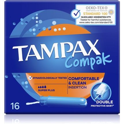Tampax Compak Super Plus Tampons - 16 Tampons