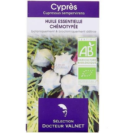 Dr Valnet Cypress Organic Essential Oil 10Ml Cupressus Sempervirens