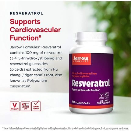 Jarrow Ja Resveratrol 60 Vcapsules 100Mg - Image 3
