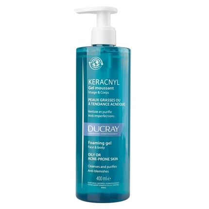Ducray Keracnyl Foaming Gel Cleansing Gel For Acne-Prone Skin 400Ml