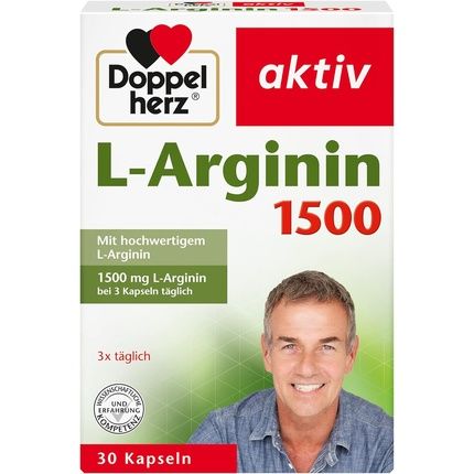Doppelherz L-Arginin 1500 With High-Quality Amino Acid L-Arginine 30 Gluten And Lactose-Free Capsules