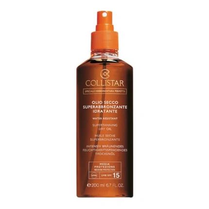 Collistar Super Tanning Dry Oil Spf 15 200Ml Moisturizing Sunscreen For The Body