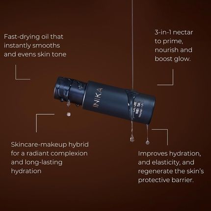 Inika Organic Liquid Nectar 3 In 1 Primer Skincare And Hydration Serum 100Ml