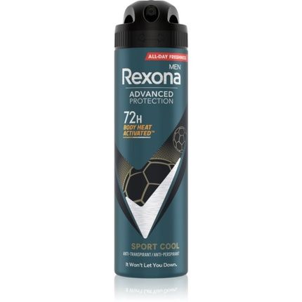 Rexona Advanced Protection Antiperspirant Spray For Men Sport Cool 150 Ml - 72 Hours Duration