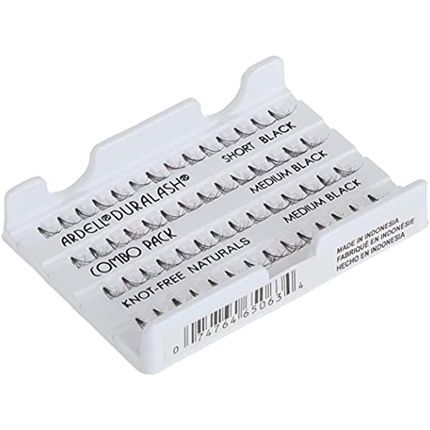 Ardell Knot-Free Individuals Combo Eye Lashes Black - Pack Of 6