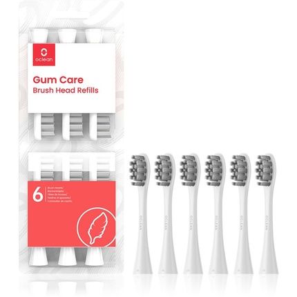 Oclean Gum Care Brush Head 6-Pack - White