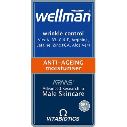Vitabiotics Wellman Skin Anti-Ageing Moisturiser 50Ml
