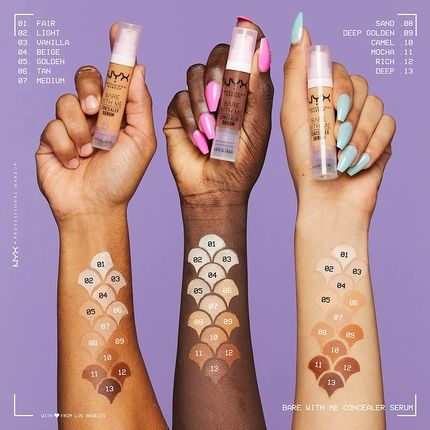 Nyx Professional Makeup Bare With Me Concealer Serum Up To 24Hr Hydration Medium Vanilla 0.32 Fl Oz - Image 3