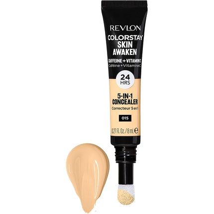Revlon Colorstay Skin Awaken 5-In-1 Concealer 24Hr Wear Fragrance & Paraben Free Universal Neutraliser 015 8Ml - Image 3