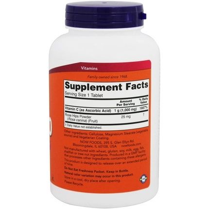 Now Foods C-1000 With Rose Hips 250 Tablets