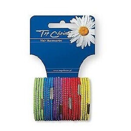 Top Choice Hair Elastics 21282 24Pcs - Pack Of 24