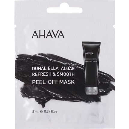 Ahava Dunaliella Algae Peel Off Mask - Helps Against Blackheads And Clogged Pores - Reduces Fatigue And Dullness Of The Skin - Single Use - Vegan - Alcohol And Paraben Free - 8Ml
