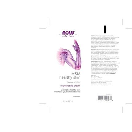 Now Foods Msm Healthy Skin Liposome Lotion 237Ml