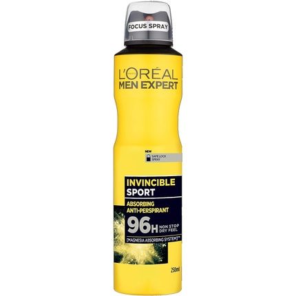 L'Oreal Men Expert Invincible Sport 96H Anti-Perspirant Spray Deodorant For Men 250Ml