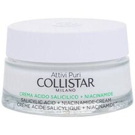 Collistar Pure Actives Salicylic Acid Niacinamide Cream 50Ml Antiblemish Oil Control