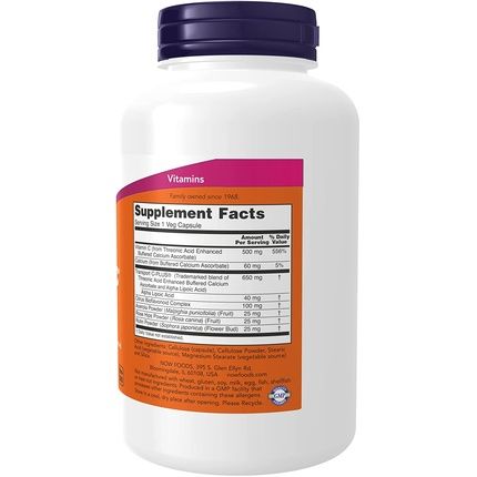 Now Nf Alphasorb-C 500Mg 180 Capsules