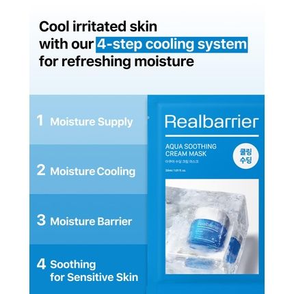 Real Barrier Aqua Soothing Cream Mask For Sensitive Skin - Image 3