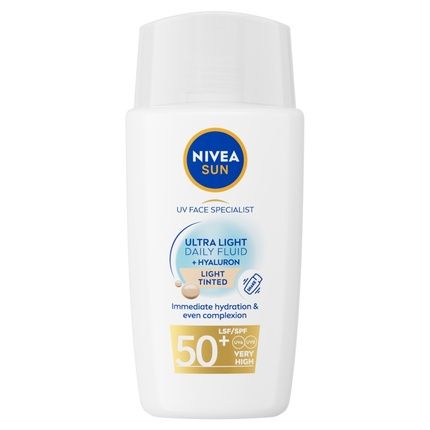 Nivea Sun Uv Face Special Ultra Light Daily Fluid Light Tinted Spf50