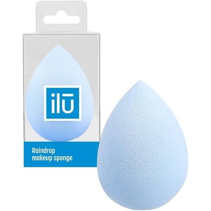 T4B Ilu Drop-Shaped Makeup Sponge For Foundation, Concealer, And Powder Blue