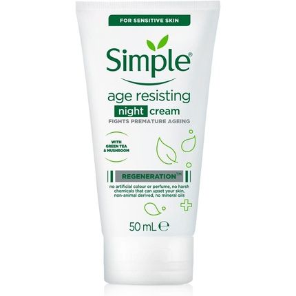 Simple Kind To Skin Regeneration Age Resisting Night Cream 50Ml
