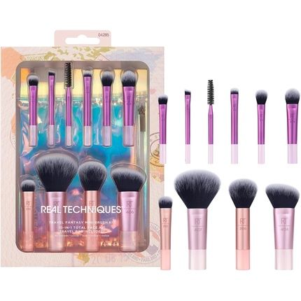 Real Techniques Travel Fantasy Mini Brush Kit Makeup Brushes For Eyeshadow