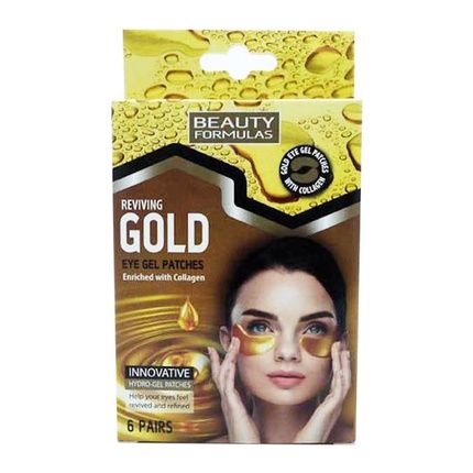 Beauty Formulas Gold Eye Gel Patches - 6 Pairs