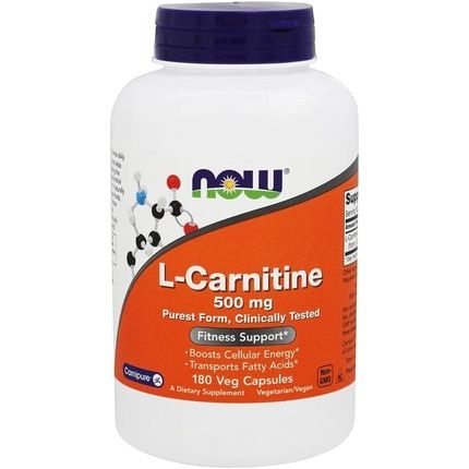 Now Foods L-Carnitine 500Mg 180 Veg Capsules