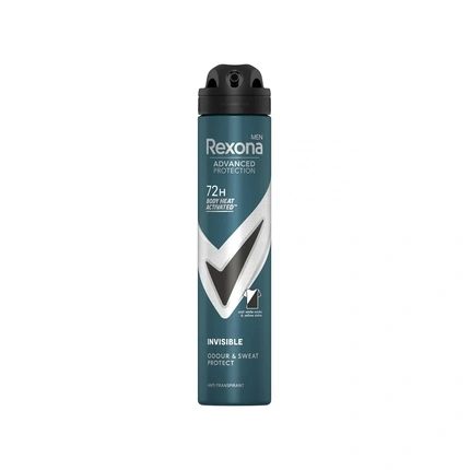 Rexona Men Invisible Black And White Spray 200Ml 72H