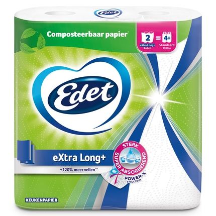 Edet Kitchen Rolls Extra Long - 2 Rolls