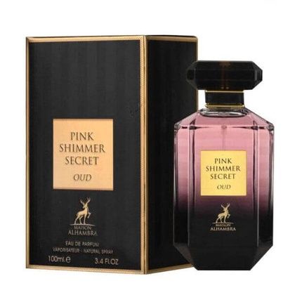 Alhambra Pink Shimmer Secret Oud Edp 100 مل 3.4 أونصة