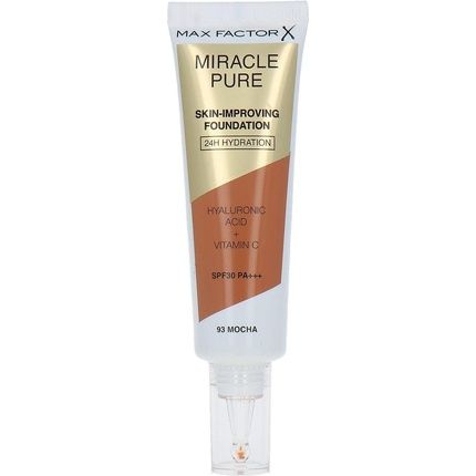 Max Factor Miracle Pure Skinimproving Foundation Spf30 93 Mocha 30 Ml