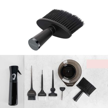 Tb Tools For Beauty Lussoni Neck Brush Hair Cleaning Brush Black Plastic