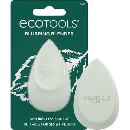 Ecotools Blurring Blender Makeup Sponge For Liquid & Cream Foundation Cloud Coverage Memory Foam Eco Friendly Latex Free Cruelty-Free & Vegan Green