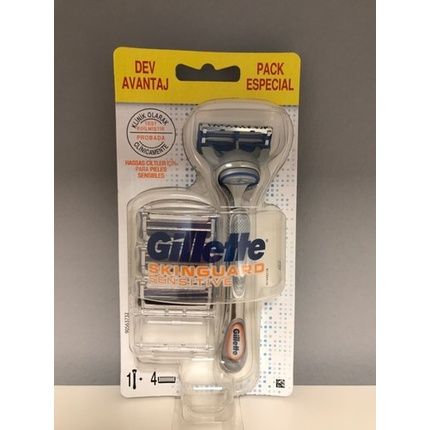 Gillette Skinguard Sensitive System Blades With Handle