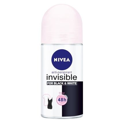 Nivea Invisible For Black & White Clear Antiperspirant Ball Antiperspirant 50Ml