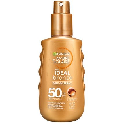 Garnier Ambre Solaire Ideal Bronze Milk-In Tanning Spray Spf50 150Ml