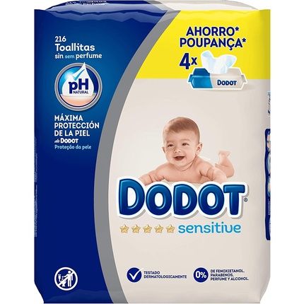 Dodot Sensitive Baby Wipes 54 Wipes