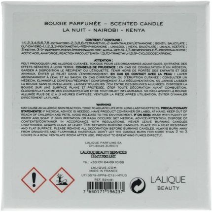 Lalique La Nuit Nairobi Kenya Candle 190G - Image 3