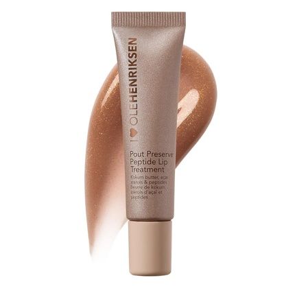 Olehenriksen Pout Preserve Hydrating Peptide Lip Treatment Creme Brulee Glimmer