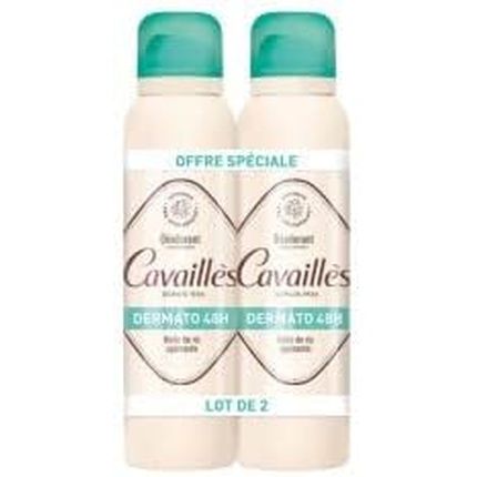 Roge Cavailles Dermato Anti-Odor 48H Deodorant Spray 150Ml - Pack Of 2