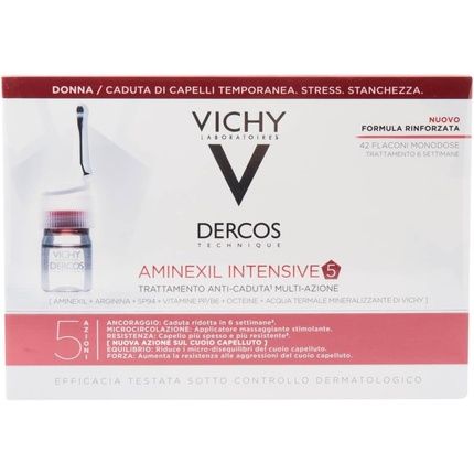 Vichy Dercos Aminexil Clinical Intensive Anti-Dandruff Treatment For Women 42 Single-Dose