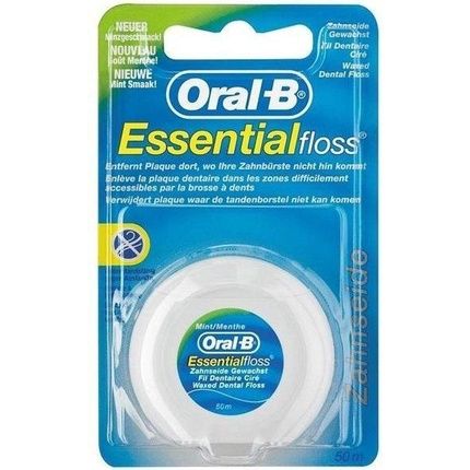 Oralb Essential Floss Waxed Mint 50M