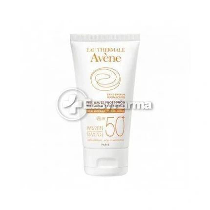 Avene Solar Cream Physical Screen Spf 50 For Intolerant Skin 50Ml