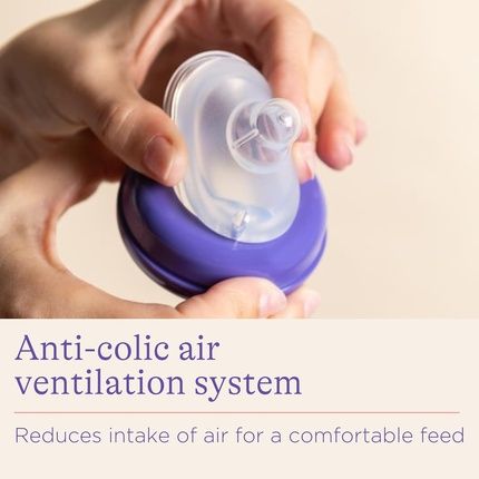Lansinoh Anti Colic Baby Bottle 240Ml 2 Pack Naturalwave Teats Reduces Nipple Confusion Bpa & Bpsfree Breastfeeding Bottle Feeding Stackable Lid Fridge Freezer Milk Storage Feeding - Image 3